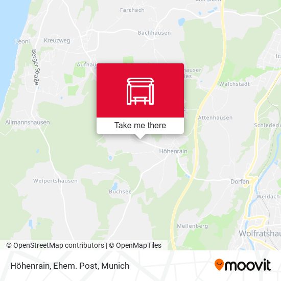 Höhenrain, Ehem. Post map