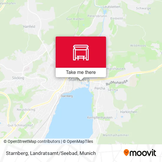 Карта Starnberg, Landratsamt/Seebad