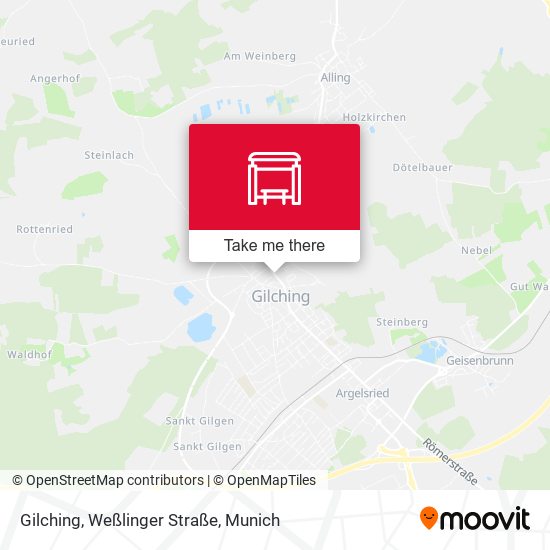 Gilching, Weßlinger Straße map
