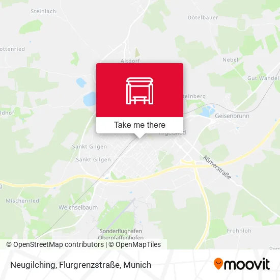 Карта Neugilching, Flurgrenzstraße
