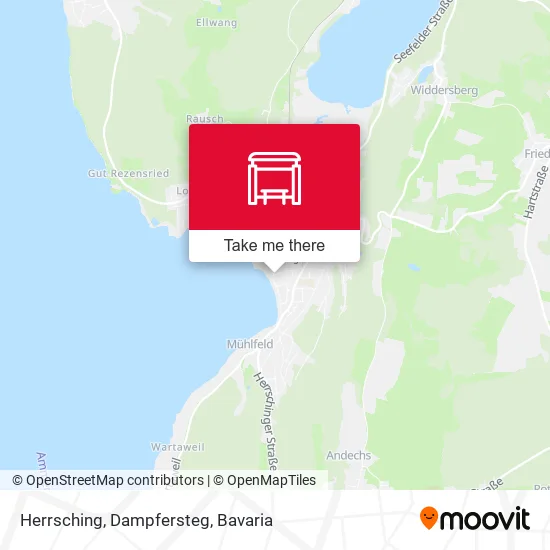 Карта Herrsching, Dampfersteg