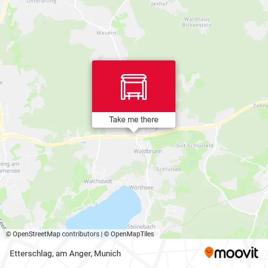 Карта Etterschlag, am Anger