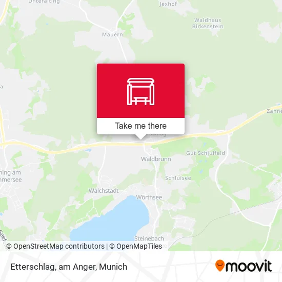 Карта Etterschlag, am Anger