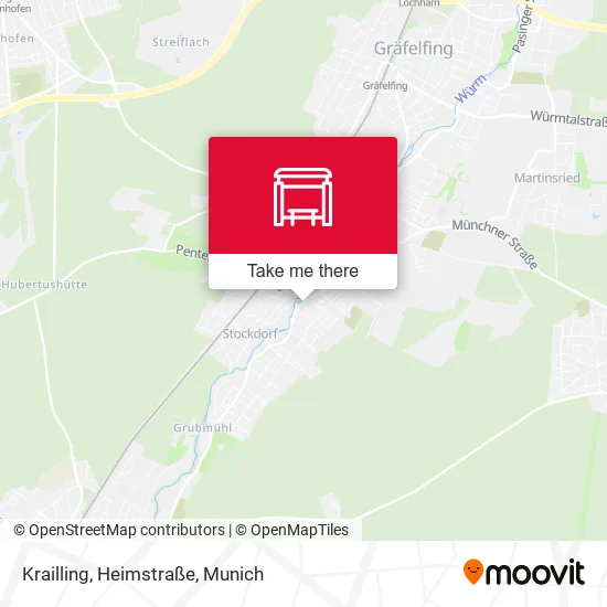 Карта Krailling, Heimstraße