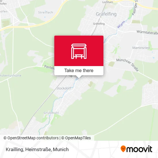 Карта Krailling, Heimstraße