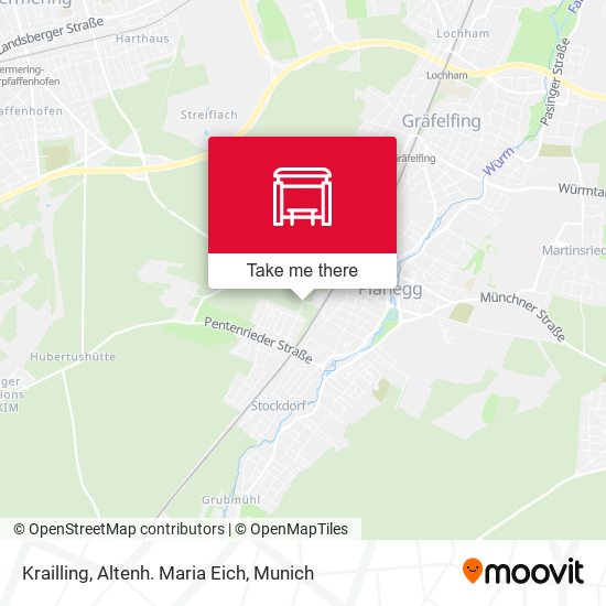 Krailling, Altenh. Maria Eich map