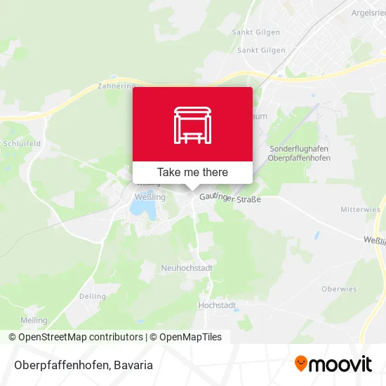 Карта Oberpfaffenhofen