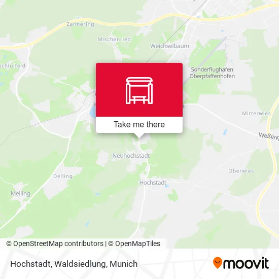 Карта Hochstadt, Waldsiedlung