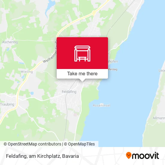 Карта Feldafing, am Kirchplatz