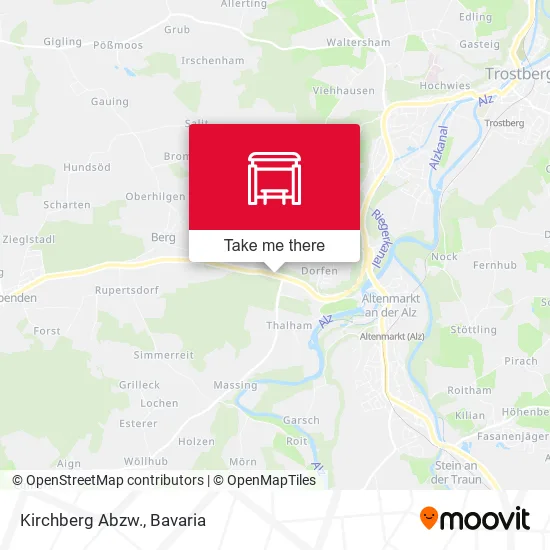 Карта Kirchberg Abzw.