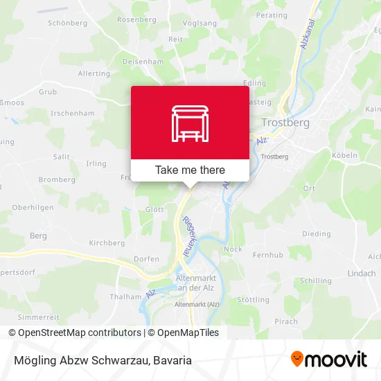 Карта Mögling Abzw Schwarzau