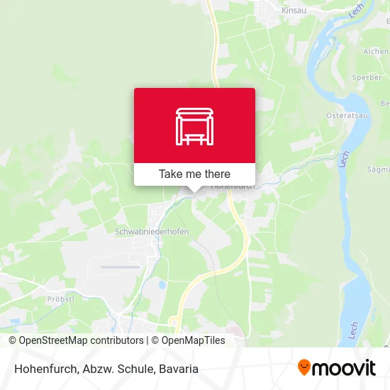 Карта Hohenfurch, Abzw. Schule