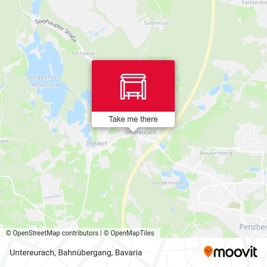 Untereurach, Bahnübergang map