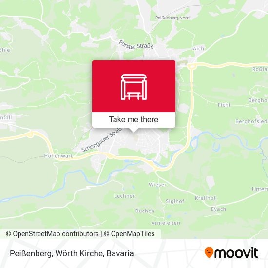 Peißenberg, Wörth Kirche map