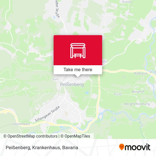 Peißenberg, Krankenhaus map