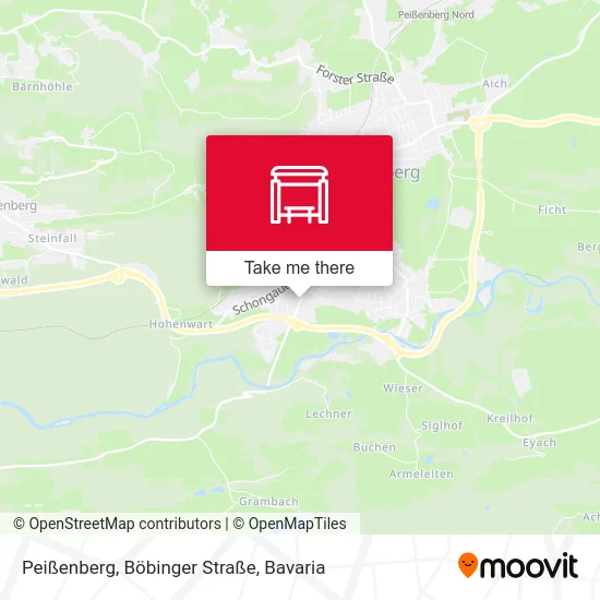 Карта Peißenberg, Böbinger Straße