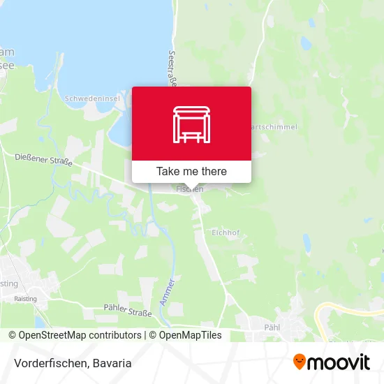 Карта Vorderfischen