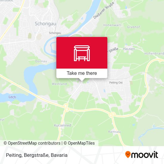 Peiting, Bergstraße map