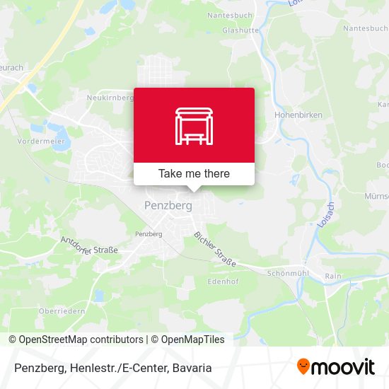 Penzberg, Henlestr./E-Center map