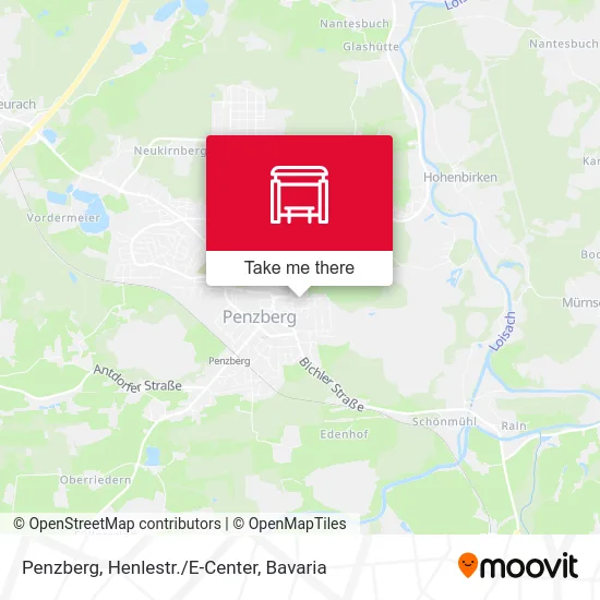 Карта Penzberg, Henlestr./E-Center