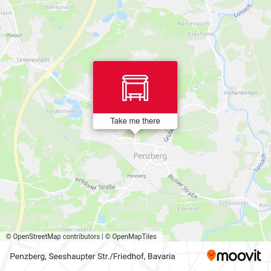 Penzberg, Seeshaupter Str. / Friedhof map