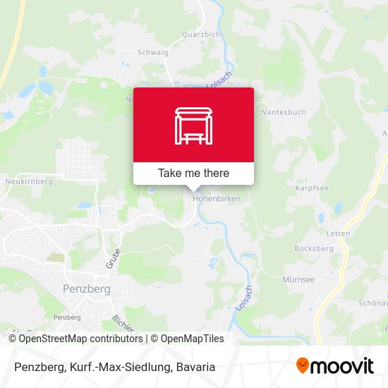 Penzberg, Kurf.-Max-Siedlung map