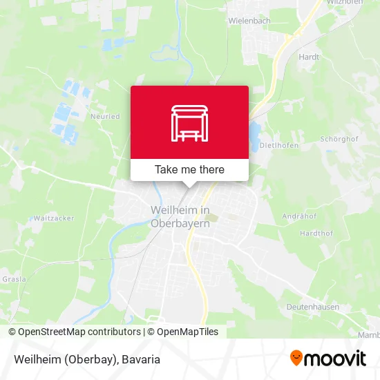 Карта Weilheim (Oberbay)