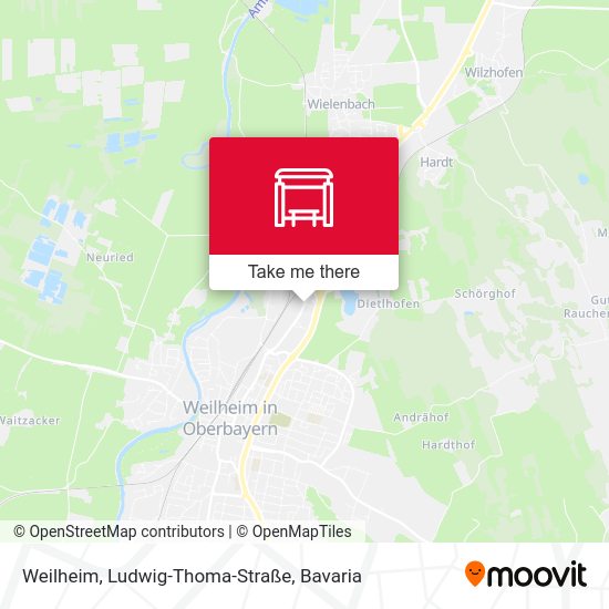 Weilheim, Ludwig-Thoma-Straße map