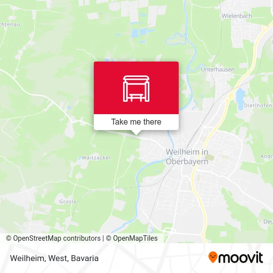Карта Weilheim, West