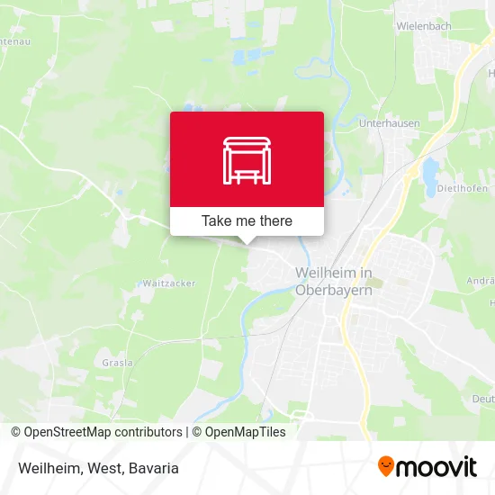 Карта Weilheim, West