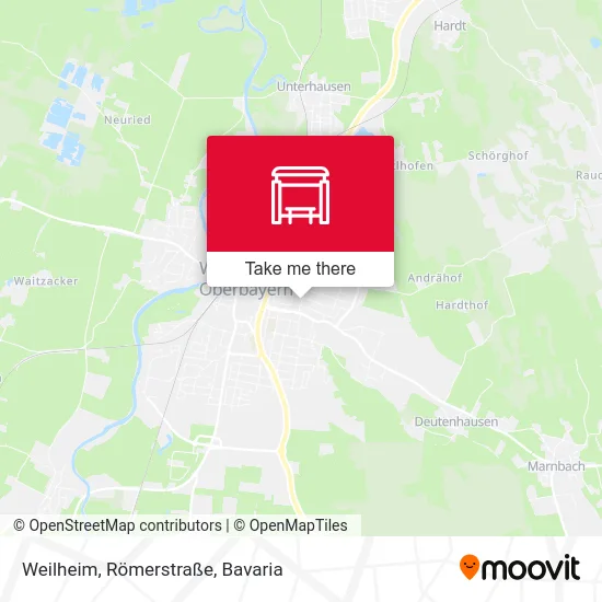 Карта Weilheim, Römerstraße