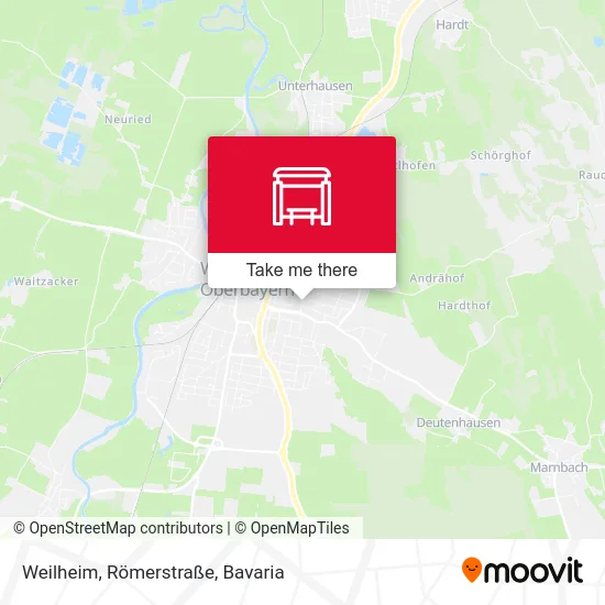 Карта Weilheim, Römerstraße