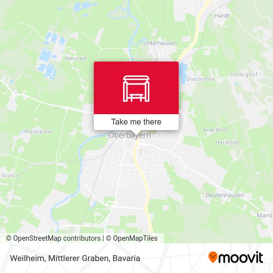 Карта Weilheim, Mittlerer Graben