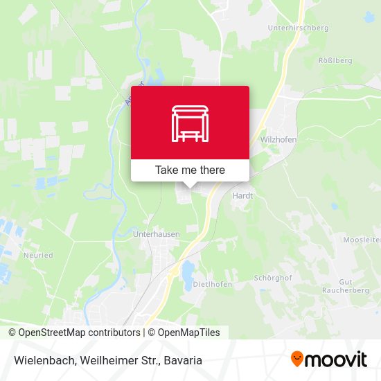Wielenbach, Weilheimer Str. map