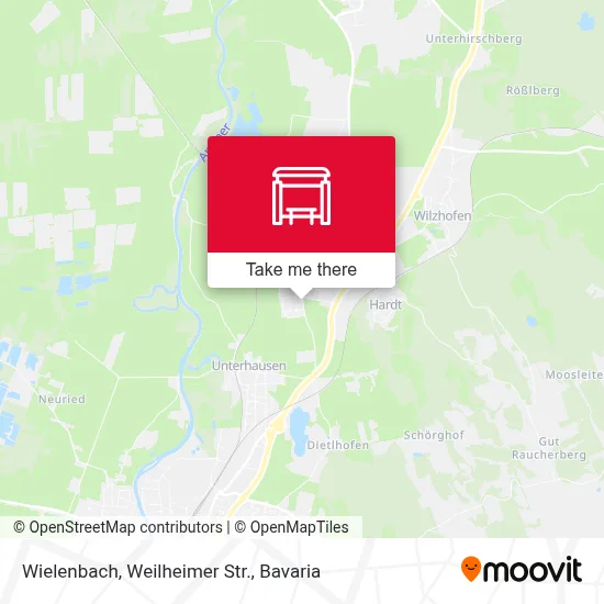 Wielenbach, Weilheimer Str. map