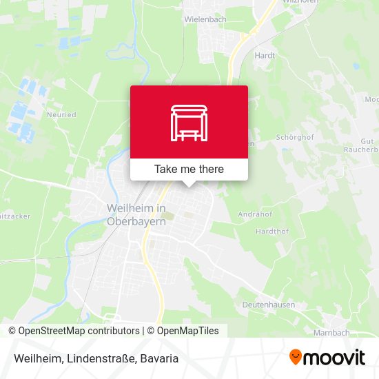 Карта Weilheim, Lindenstraße