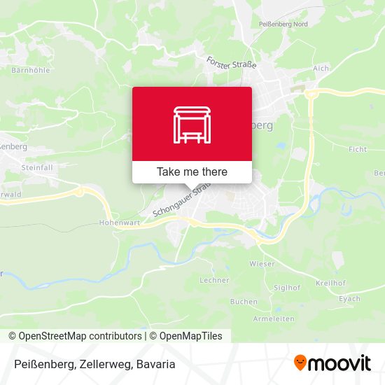 Peißenberg, Zellerweg map