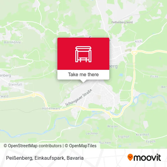 Карта Peißenberg, Einkaufspark