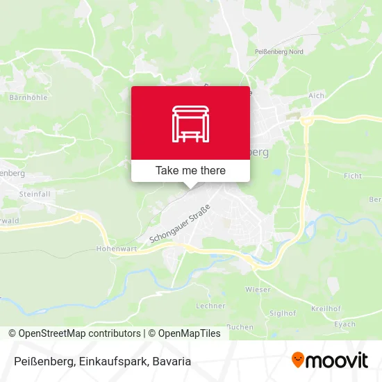 Карта Peißenberg, Einkaufspark