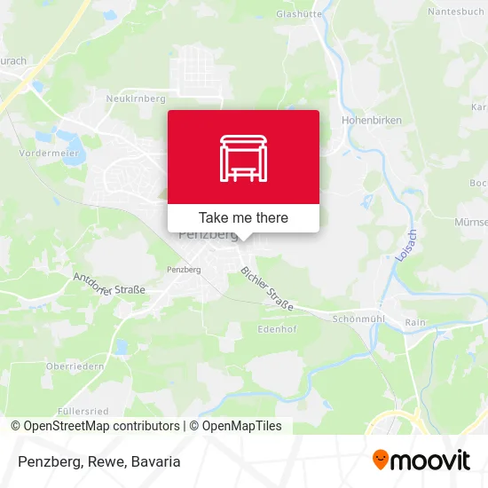 Карта Penzberg, Rewe