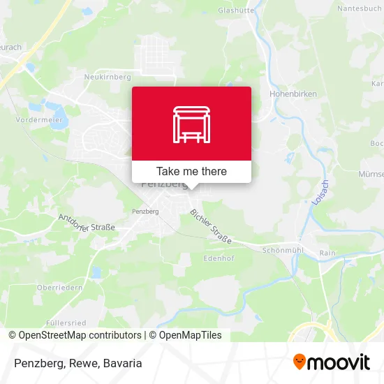 Карта Penzberg, Rewe
