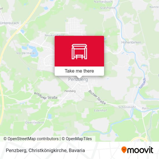 Penzberg, Christkönigkirche map