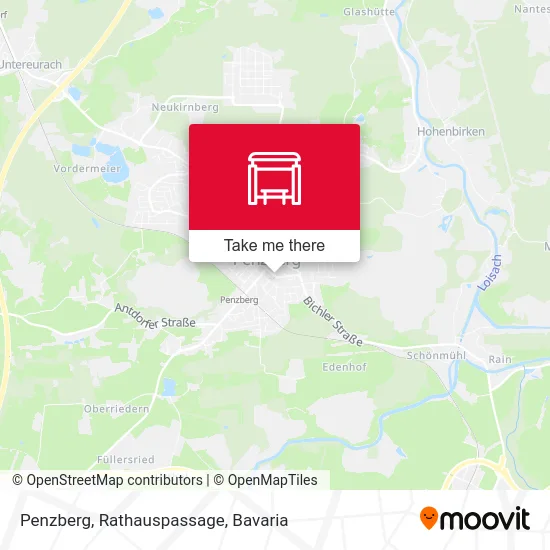 Карта Penzberg, Rathauspassage