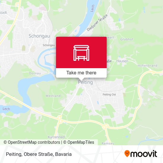 Peiting, Obere Straße map