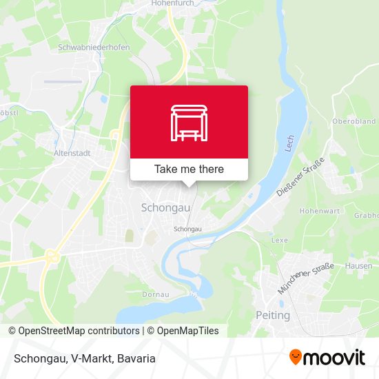 Schongau, V-Markt map