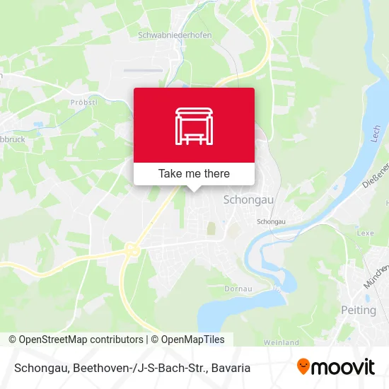Карта Schongau, Beethoven- / J-S-Bach-Str.