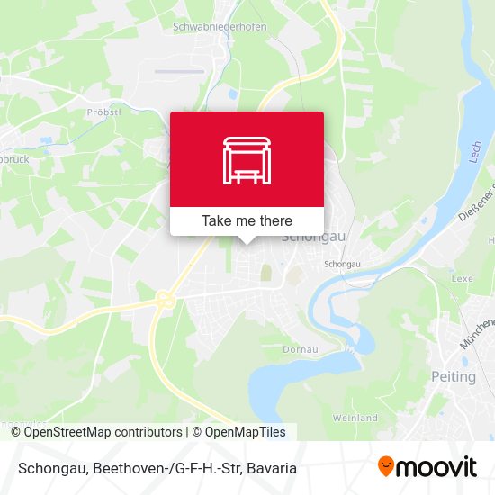 Schongau, Beethoven- / G-F-H.-Str map
