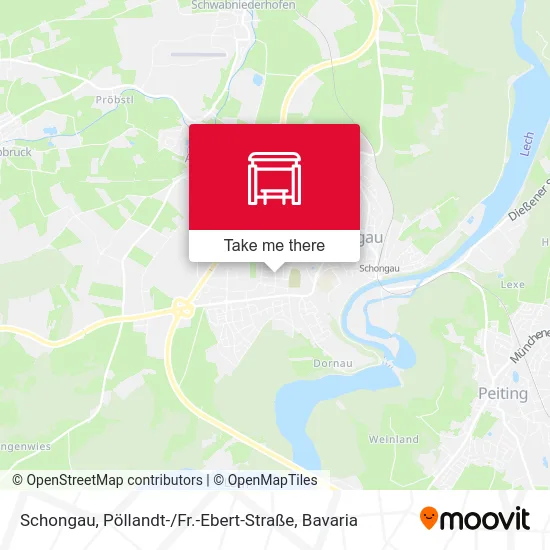 Карта Schongau, Pöllandt- / Fr.-Ebert-Straße