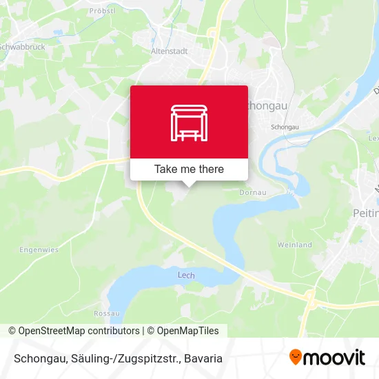 Карта Schongau, Säuling- / Zugspitzstr.