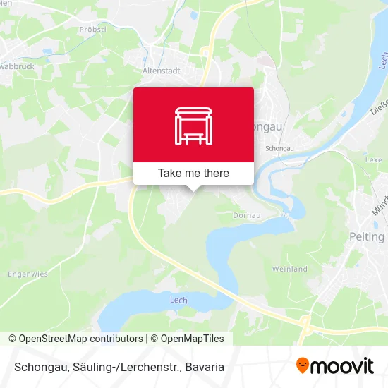 Карта Schongau, Säuling-/Lerchenstr.